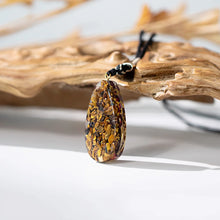 Load image into Gallery viewer, Garnet & Tiger Eye Orgonite Amulet Necklace