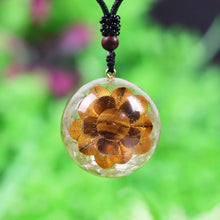 Load image into Gallery viewer, Tiger&#39;s Eye and Olivine Orgonite Necklace