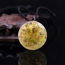 Load image into Gallery viewer, Tiger&#39;s Eye and Olivine Orgonite Necklace