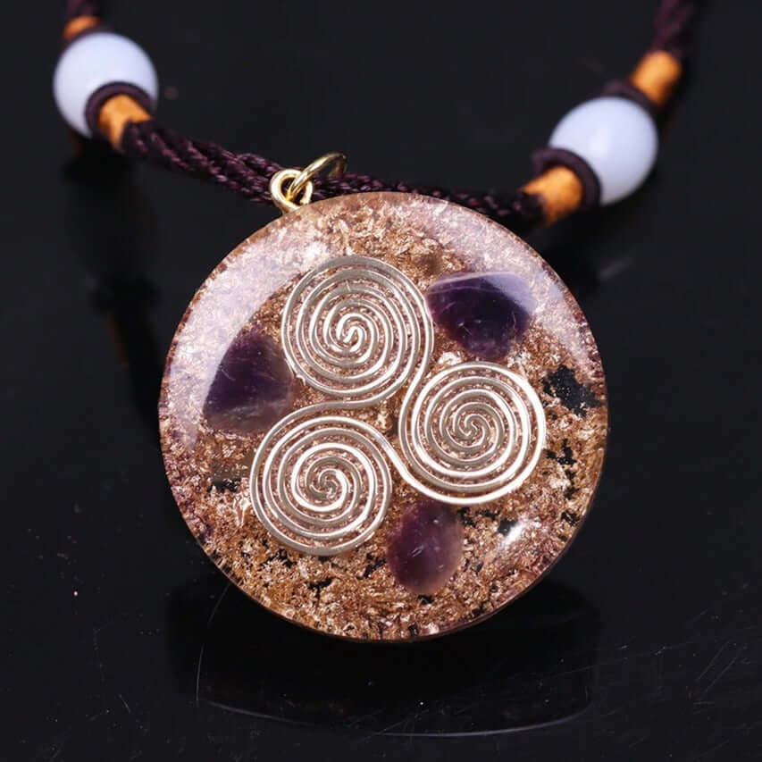 AMETHYST TRISKELION - Chakra Jewelry Store